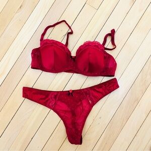 Vintage | Burgundy Lingerie Set
